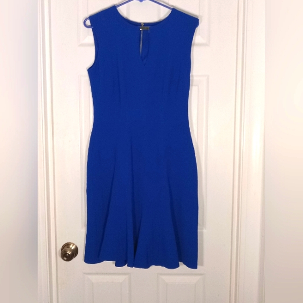 Sleeveless Lined Dress Cache` Fit And Flare